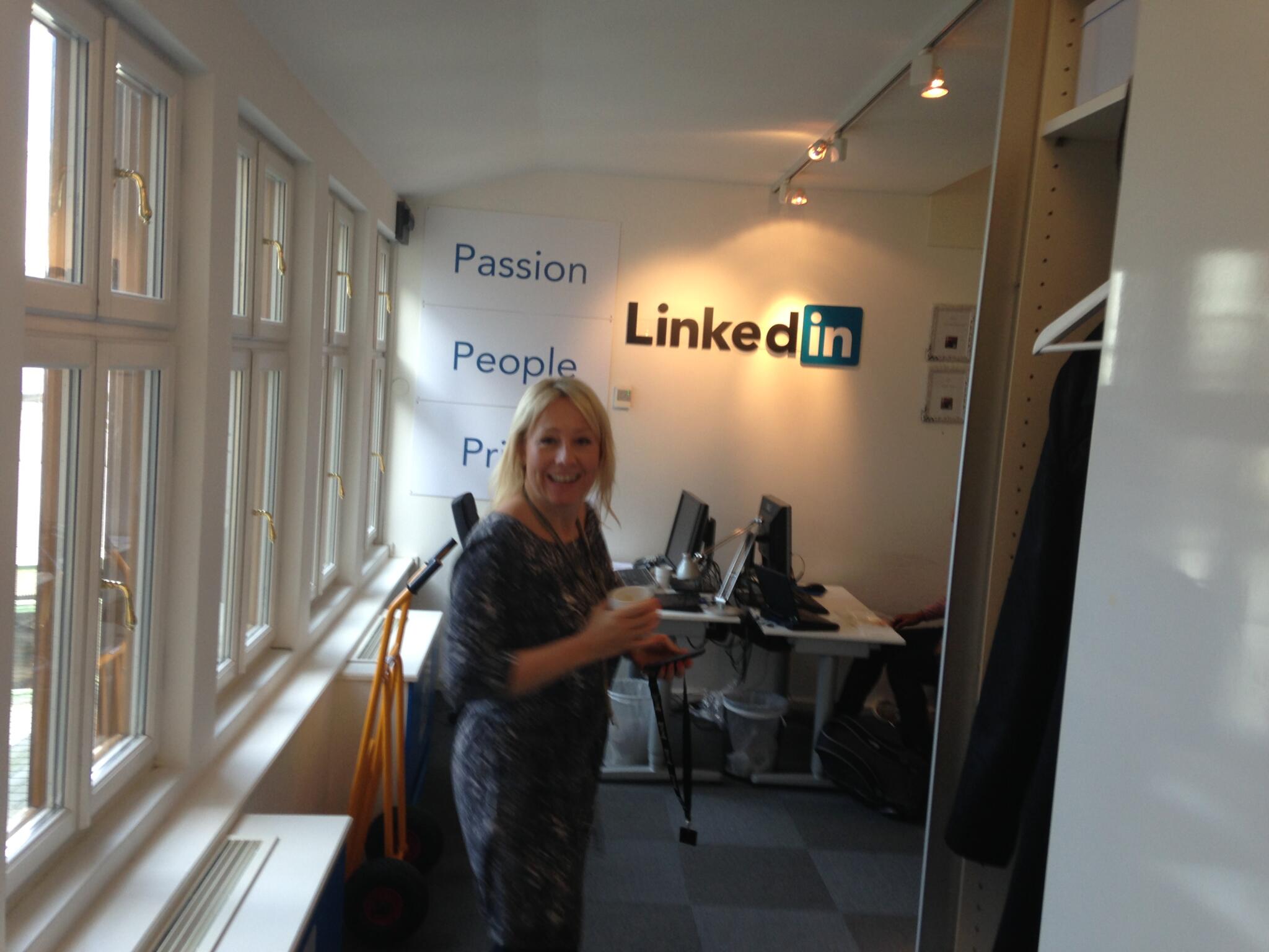 På besök på LinkedIn Sverige kontoret