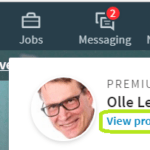 Linkedin profil och språkval