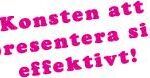 Att presentera sig effektivt