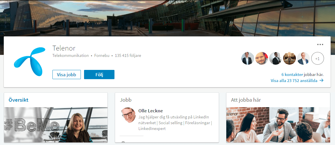 LinkedIn karriärsida