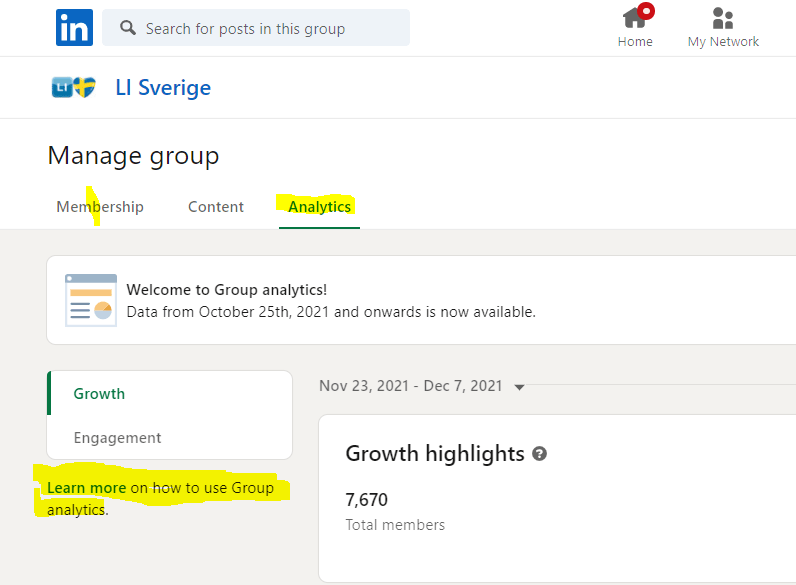 LinkedIn Group Analytics